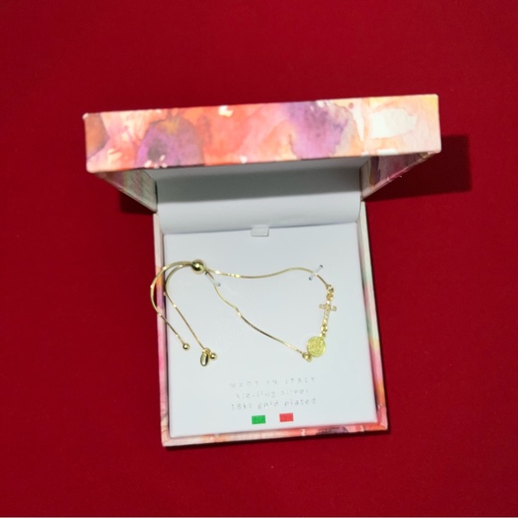 100% Authentic Mia Fiore- 18kt Gold Plated Sterling Rosary